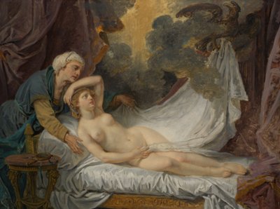 Egina Besøkt av Jupiter, ca. 1767-69. av Jean Baptiste Greuze
