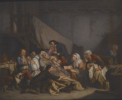 Death of an Old Man (olje på lerret) av Jean Baptiste Greuze