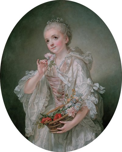Portrett av Madeleine Barberie de Courteilles av Jean-Baptiste Greuze