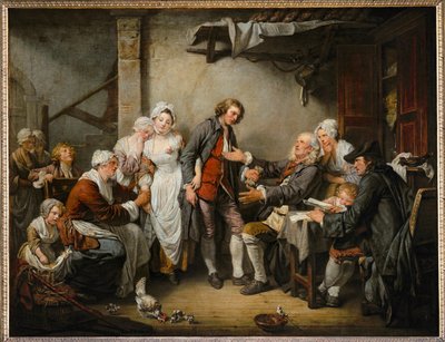 Die Verlobung im Dorf von Jean-Baptiste Greuze