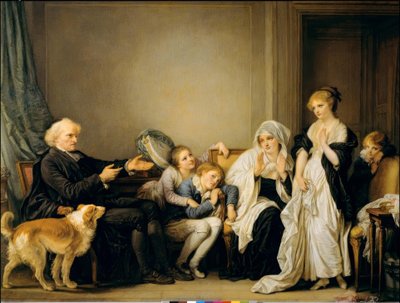Enken og hennes prest av Jean Baptiste Greuze