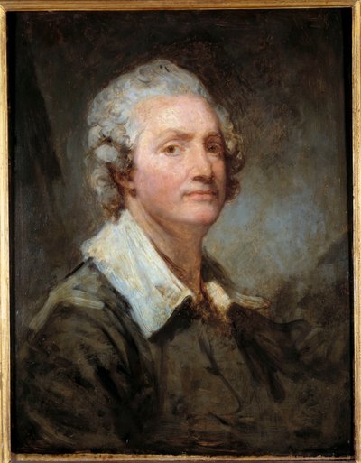 Selvportrettmaleri av Jean Baptiste Greuze (1725-1805) 1700-tallets søn. 0,65x0,51 m av Jean Baptiste Greuze