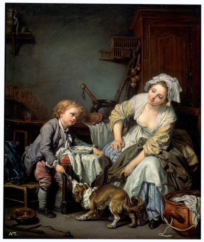 Bortskjemt barn, 1765. av Jean Baptiste Greuze