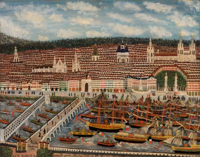 Utsikt over Bordeaux, 1884 av Jean Baptiste Guiraud
