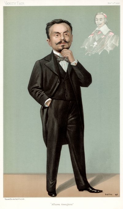 Foreign Affairs, Gabriel Hanotaux, fransk statsmann, 1896 av Jean Baptiste Guth