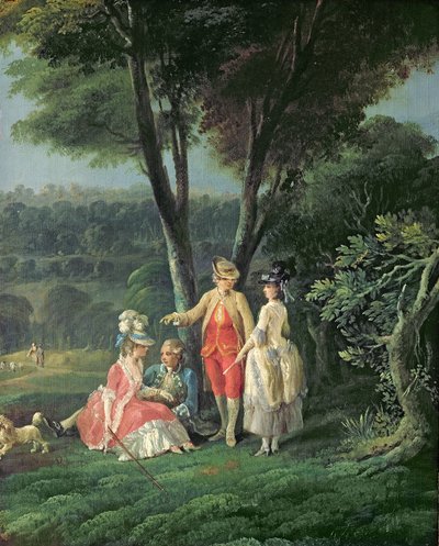 En tur i parken av Jean Baptiste Hilair