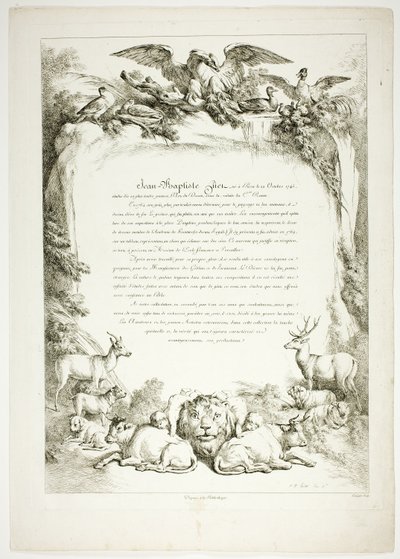 Biografiside fra Oeuvres de J. B. Huet av Jean Baptiste Huet