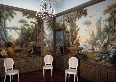 Utsikt over Demarteau-stuen dekorert av Jean Baptiste Huet (1745-1811) av Jean Baptiste Huet
