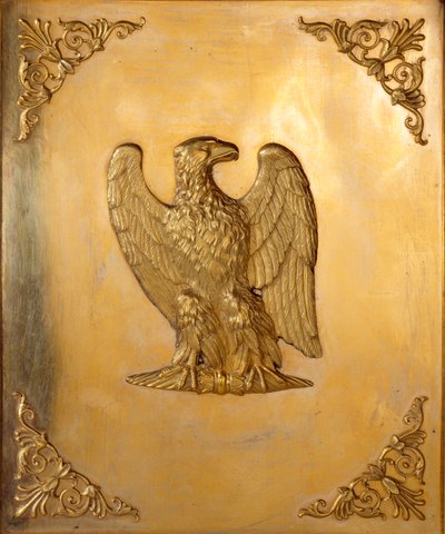 Dekorert lokk av den keiserlige ørnen, symbol på keiser Napoleon I (1769-1821) realisert av Jean Baptiste Isabey (1767-1855) 1814 Privat samling av Jean Baptiste Isabey