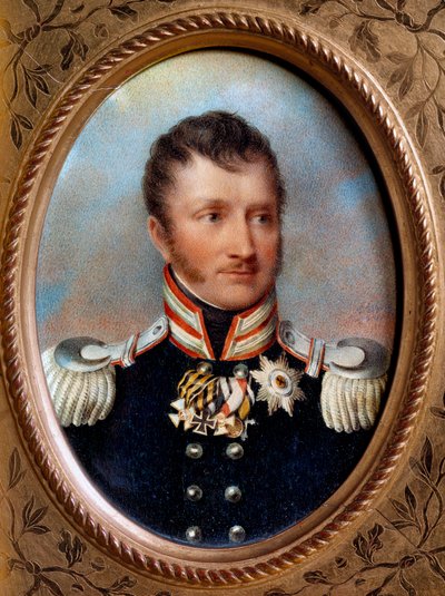 Fredrik Vilhelm III av Preussen - "" Portrett av Fredrik Vilhelm III av Preussen (1770-1840) Kongen av Preussen"" Maleri av døperen Johannes Isabey (1767-1855) 1800-tallet av Jean Baptiste Isabey