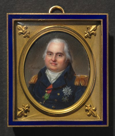 Portrett av Louis XVIII, ca. 1822. av Jean Baptiste Jacques Augustin
