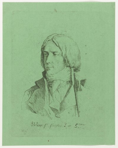 Portrett av en ukjent ung mann av Jean Baptiste Joseph Wicar