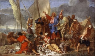 Det fantastiske fisketrekket. Rundt 1705 av Jean Baptiste Jouvenet