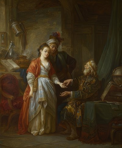 Necromanceren. Rundt 1775 av Jean Baptiste Le Prince