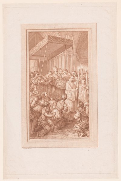 Prosesjon med monstrans av Jean Baptiste Lucien