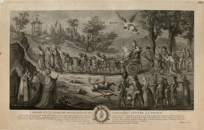 Mars av de allierte maktene mot Frankrike, 1798, 1798. av Jean Baptiste Marie Louvion