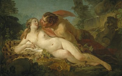 Jupiter og Antiope, 1745-1747 av Jean Baptiste Marie Pierre