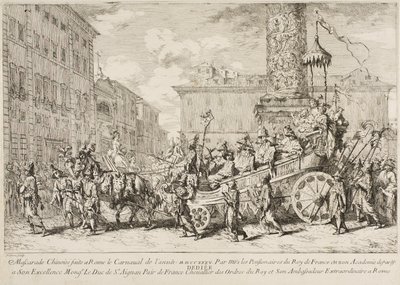 Den kinesiske mascarade, 1735 av Jean Baptiste Marie Pierre