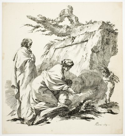Flykten til Egypt av Jean Baptiste Marie Pierre