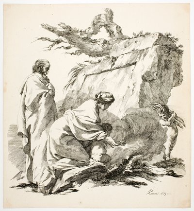 Flykten til Egypt av Jean Baptiste Marie Pierre