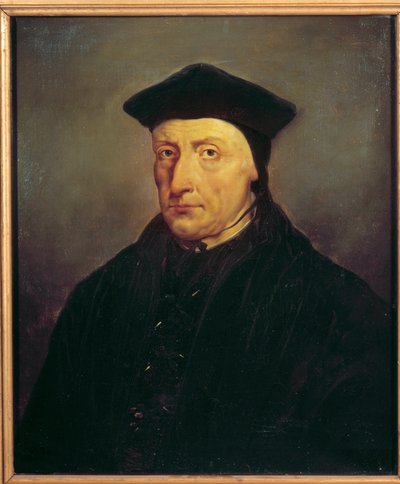 Portrett av Guillaume Bude (Budee) (Budaeus) (1467-1540), fransk humanist. Jean Baptiste Mauzaisse (1784–1844) av Jean Baptiste Mauzaisse