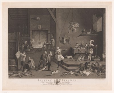 Kjøkkenscene med peis Teniers