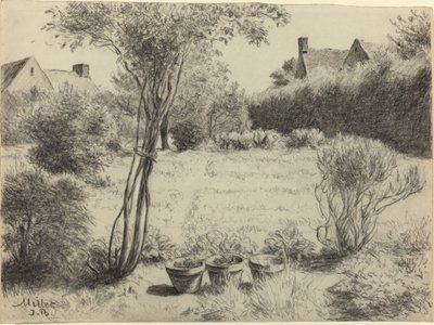Solbelyst hage av Jean Baptiste Millet