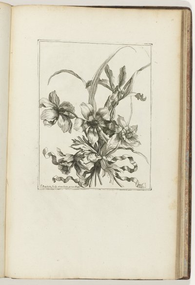 Innbundet bukett Les Petits Bouquets (serietittel) av Jean Baptiste Monnoyer