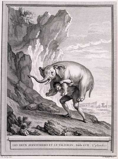 De to eventyrerne og talismanen, ca. 1755-1759 av Jean Baptiste Oudry