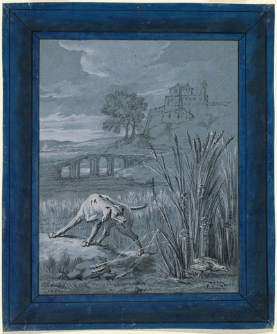 Parthønen redder ungene hennes av Jean Baptiste Oudry
