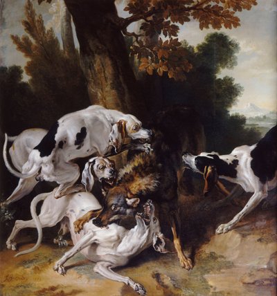 Ulvejakten, 1725 av Jean Baptiste Oudry