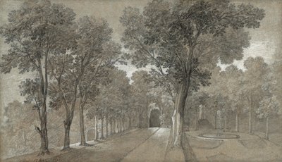 Utsikt over parken ved Arcueil av Jean Baptiste Oudry
