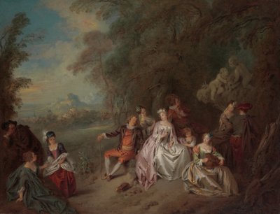 Countrykonsert, ca. 1734. av Jean Baptiste Pater