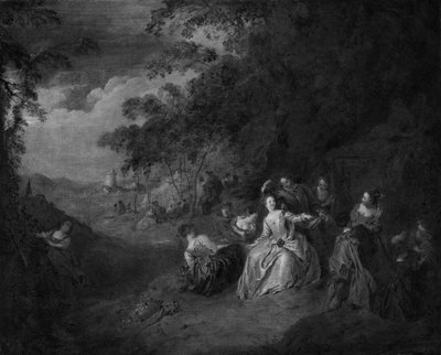 Kjærlighet i friluft av Jean Baptiste Pater