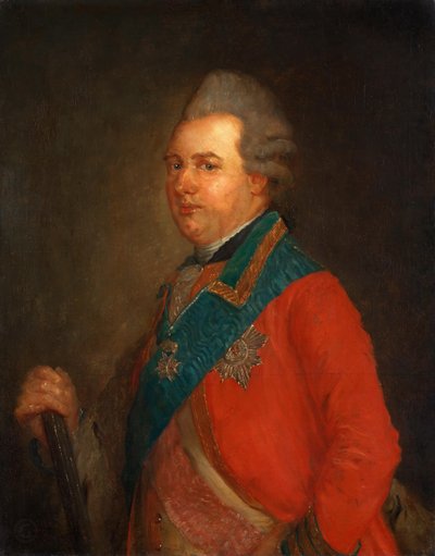 Portrett av prins Charles av Hessen-Kassel 1744-1836. av Jean Baptiste Perronneau