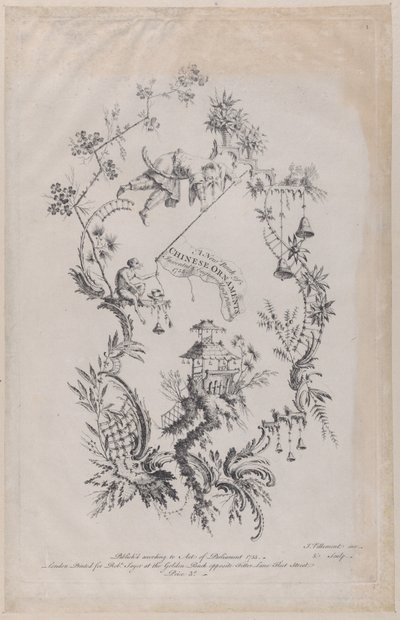 En ny bok med kinesiske ornamenter. Oppfunnet og gravert av J. Pillement, 1755., av Jean Baptiste Pillement