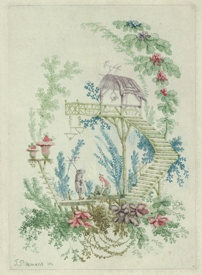 Chinoiserie fra New Suite of Notebooks of Chinese Drawings, 1790-99. av Jean Baptiste Pillement