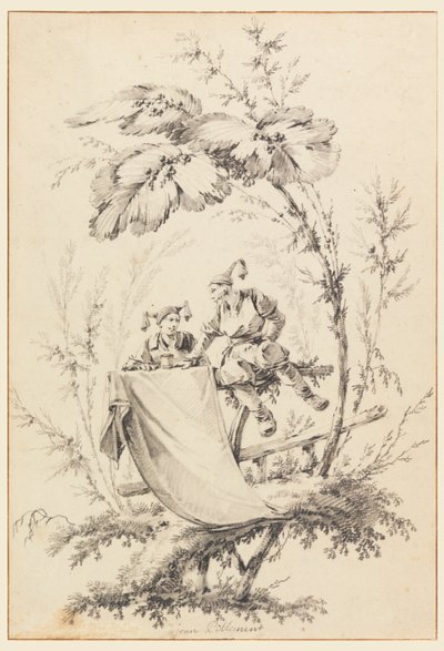Design for tittelside, Cahier des Parasols Chinois av Jean Baptiste Pillement