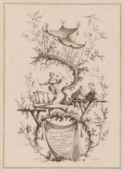 Tittelside, "Kinesisk spilloppfølger" av Jean Baptiste Pillement