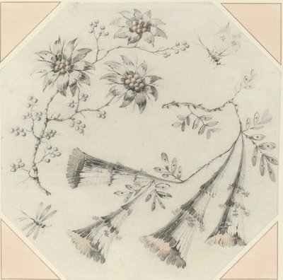 Trompetblomster og tusenfryd av Jean Baptiste Pillement