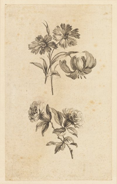 To blomsterkvister av Jean Baptiste Pillement