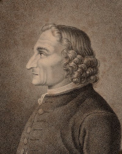 Portrett av fiolinisten og komponisten Giuseppe Tartini 1692-1770, 1810. av Jean Baptiste Ponce Lambert