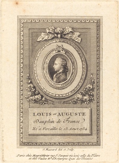 Louis-Auguste, Dauphin fra Frankrike av Jean Baptiste Raphael Urbain Massard