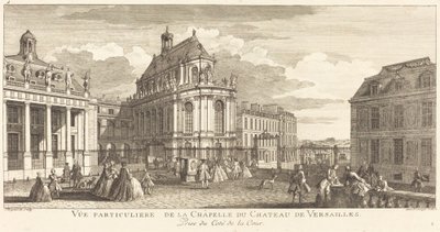 Privat utsikt over kapellet i Chateau de Versailles av Jean Baptiste Rigaud