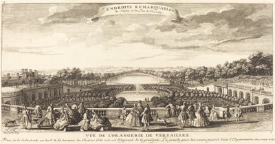 Utsikt over Orangeriet i Versailles av Jean Baptiste Rigaud