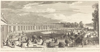 Utsikt over Chateau de Trianon fra siden av Parterre av Jean Baptiste Rigaud