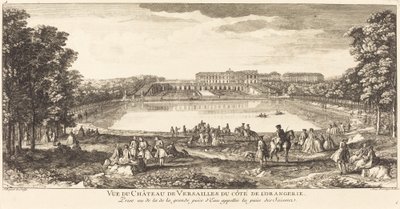 Utsikt over slottet i Versailles fra Cote de l