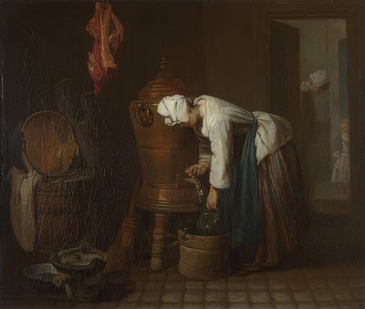 La Fontaine (vanntank). 1733 eller senere av Jean Baptiste Simeon Chardin