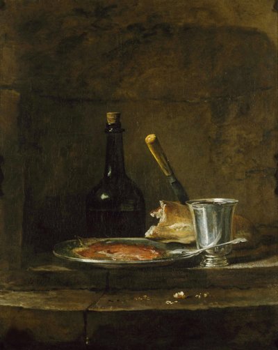 Forbereder frokosten, eller The Silver Goblet, før 1728. av Jean Baptiste Simeon Chardin