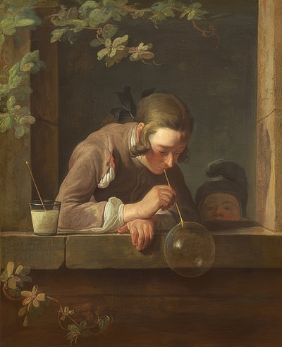 Såpebobler. Rundt 1733/34 av Jean Baptiste Simeon Chardin